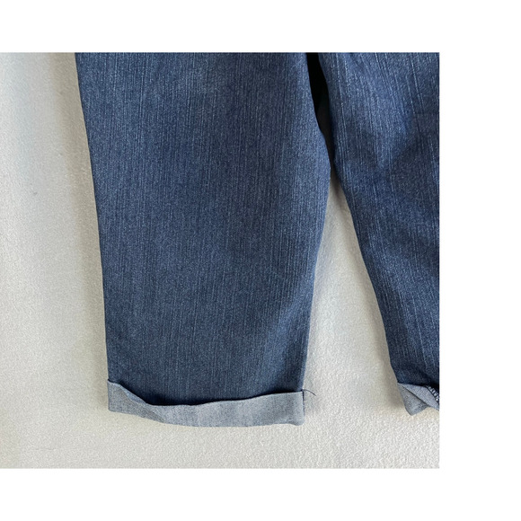 Justice Jeans Girls Size 14 1/2 Simply Low Capri Blue Denim Jeans - Picture 7 of 9